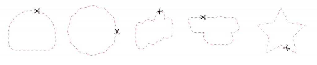 etikett címke forma