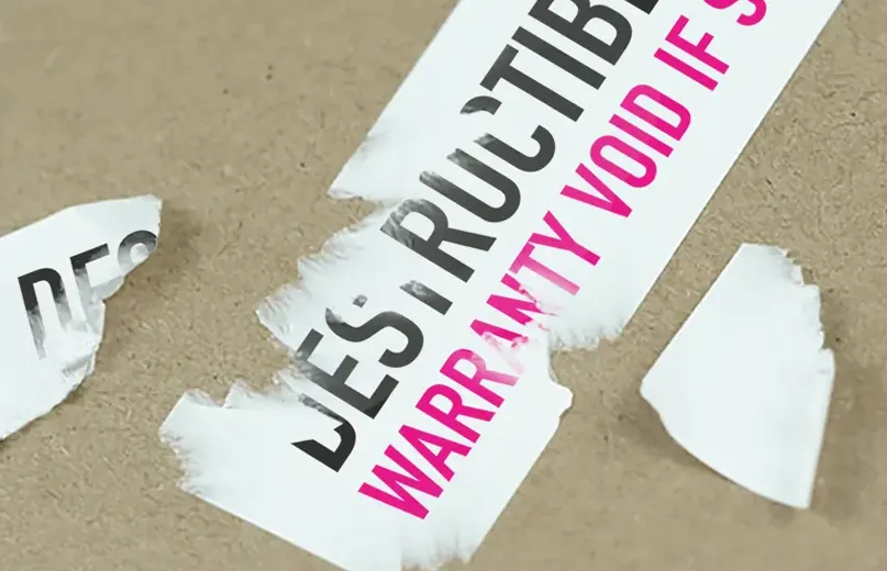 Foszló biztonsági címkék működése – látható védelem minden bontási kísérlet ellen