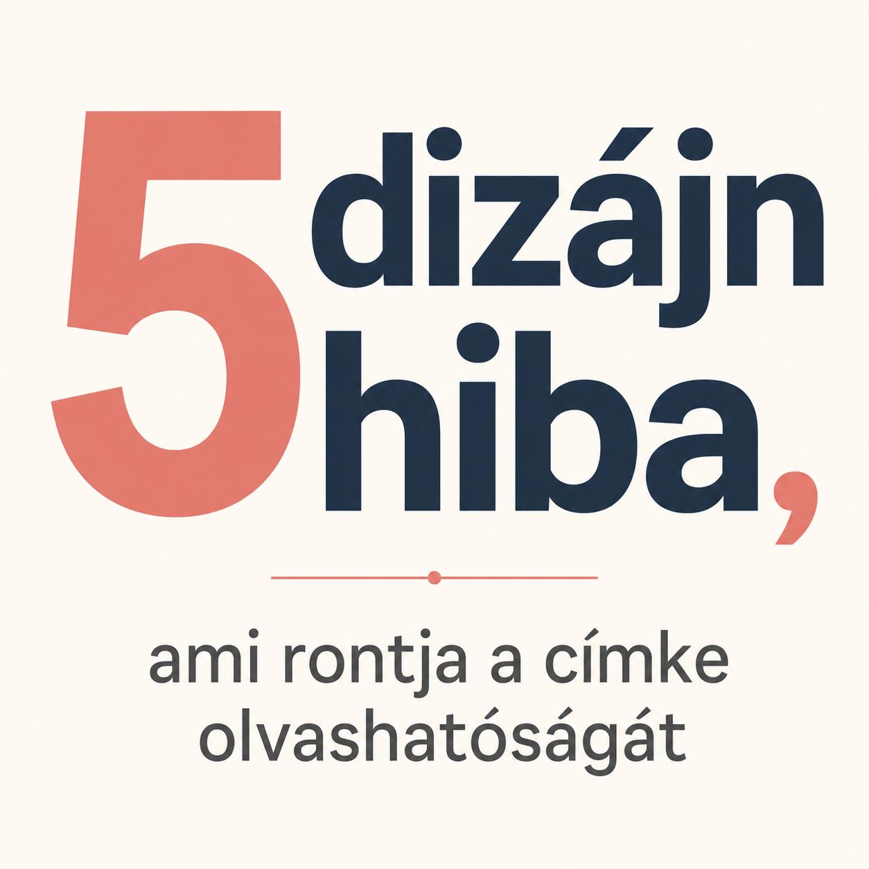 5 dizájn hiba, ami rontja a címke olvashatóságát 5 dizájn hiba, ami rontja a címke olvashatóságát