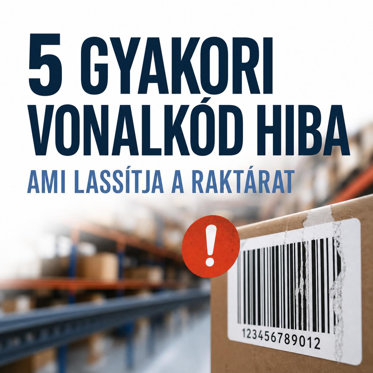 5 gyakori vonalkód hiba, ami lassítja a raktárat 5 gyakori vonalkód hiba, ami lassítja a raktárat