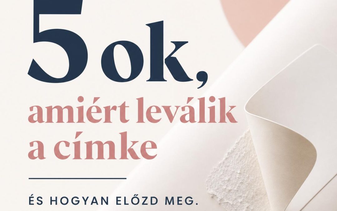 5 ok, amiért leválik a címke, és hogyan előzd meg