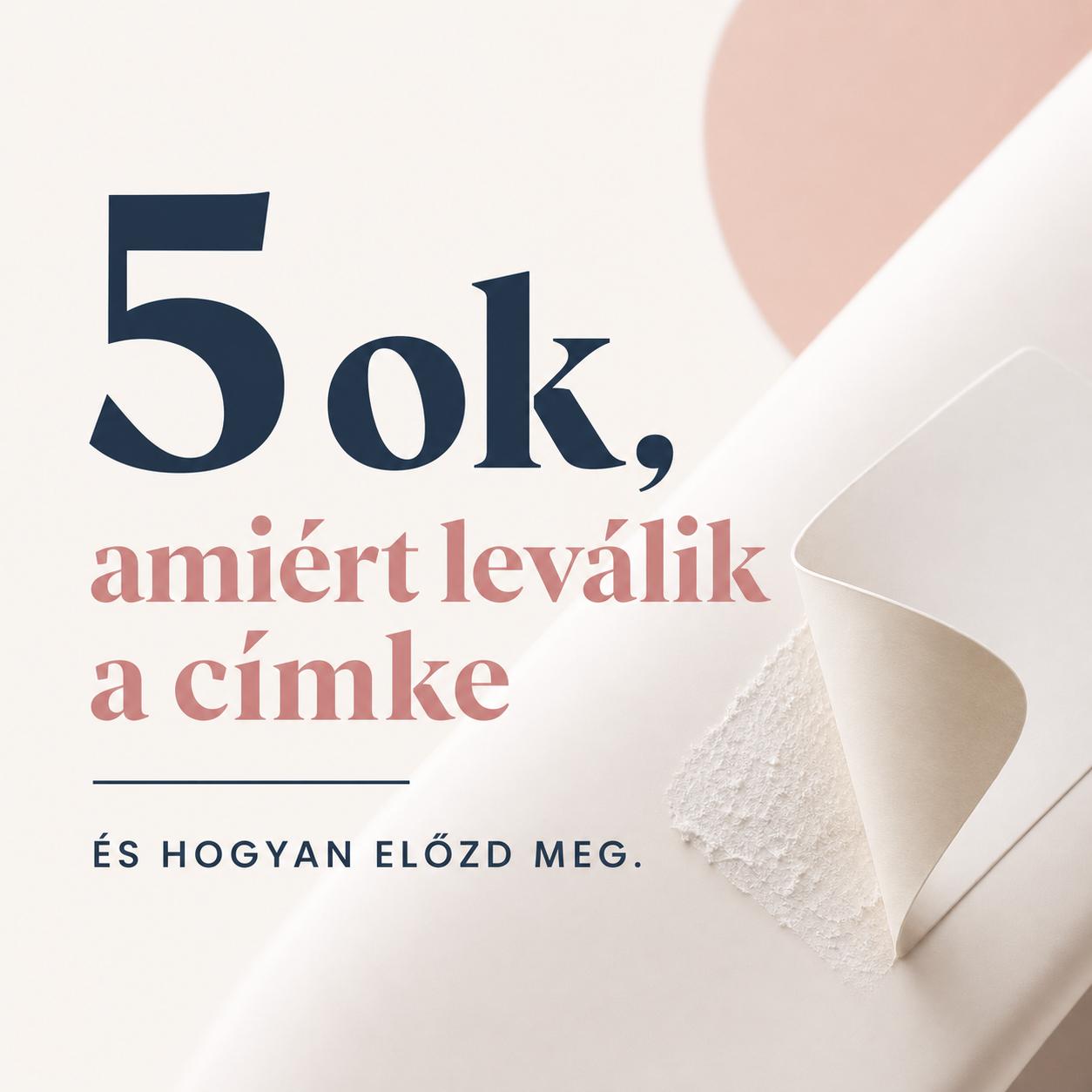 5 ok, amiért leválik a címke, és hogyan előzd meg 5 ok, amiért leválik a címke, és hogyan előzd meg