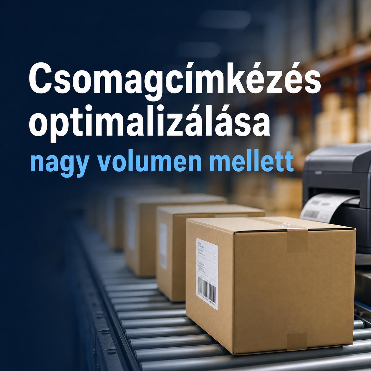 Csomagcímkézés optimalizálása nagy volumen mellett Csomagcímkézés optimalizálása nagy volumen mellett
