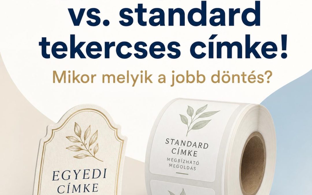 Egyedi gyártású vs. standard tekercses címke! Mikor melyik a jobb döntés?