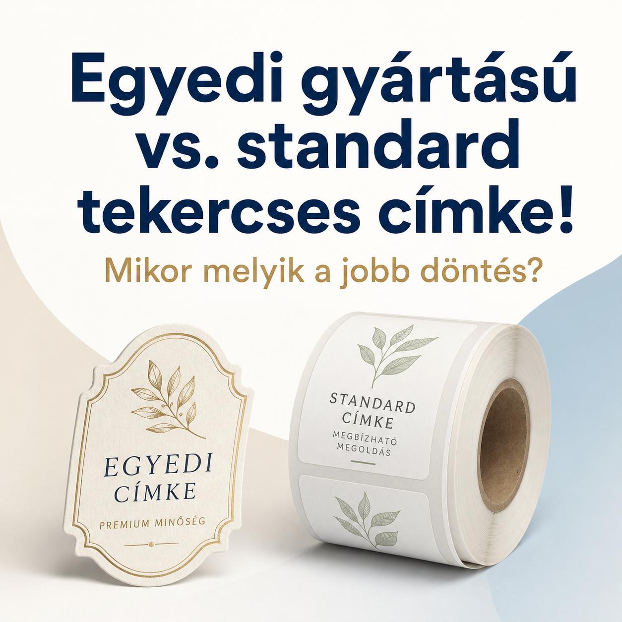 Egyedi gyártású vs. standard tekercses címke! Mikor melyik a jobb döntés? Egyedi gyártású vs. standard tekercses címke! Mikor melyik a jobb döntés?