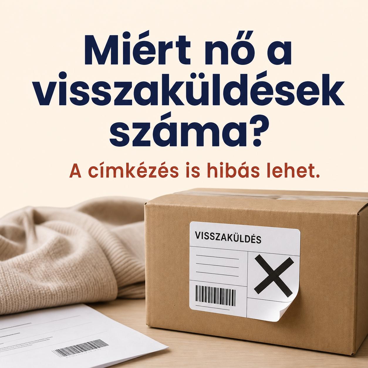 Miért nő a visszaküldések száma? A címkézés is hibás lehet Miért nő a visszaküldések száma? A címkézés is hibás lehet