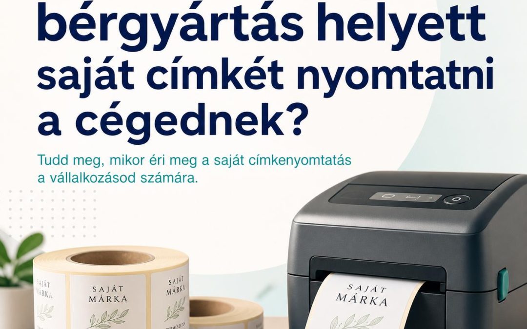 Mikor éri meg bérgyártás helyett saját címkét nyomtatni a cégednek?