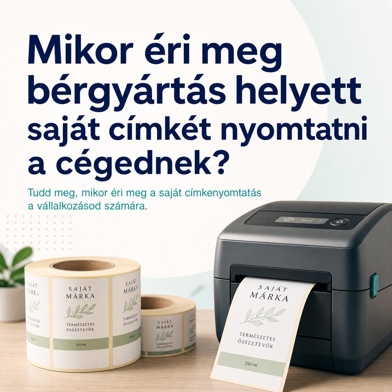 Mikor éri meg bérgyártás helyett saját címkét nyomtatni a cégednek? Mikor éri meg bérgyártás helyett saját címkét nyomtatni a cégednek?