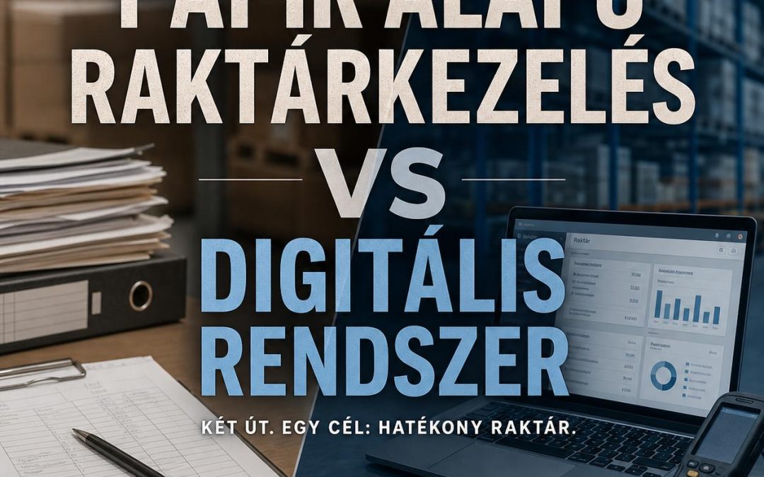 Papír alapú raktárkezelés vs digitális rendszer