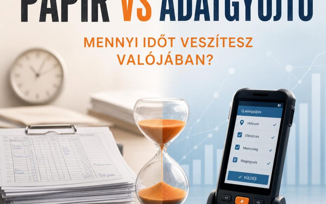 Papír vs adatgyűjtő: mennyi időt veszítesz valójában?