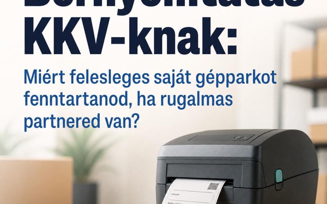 Bérnyomtatás KKV-knak: Miért felesleges saját gépparkot fenntartanod, ha rugalmas partnered van?