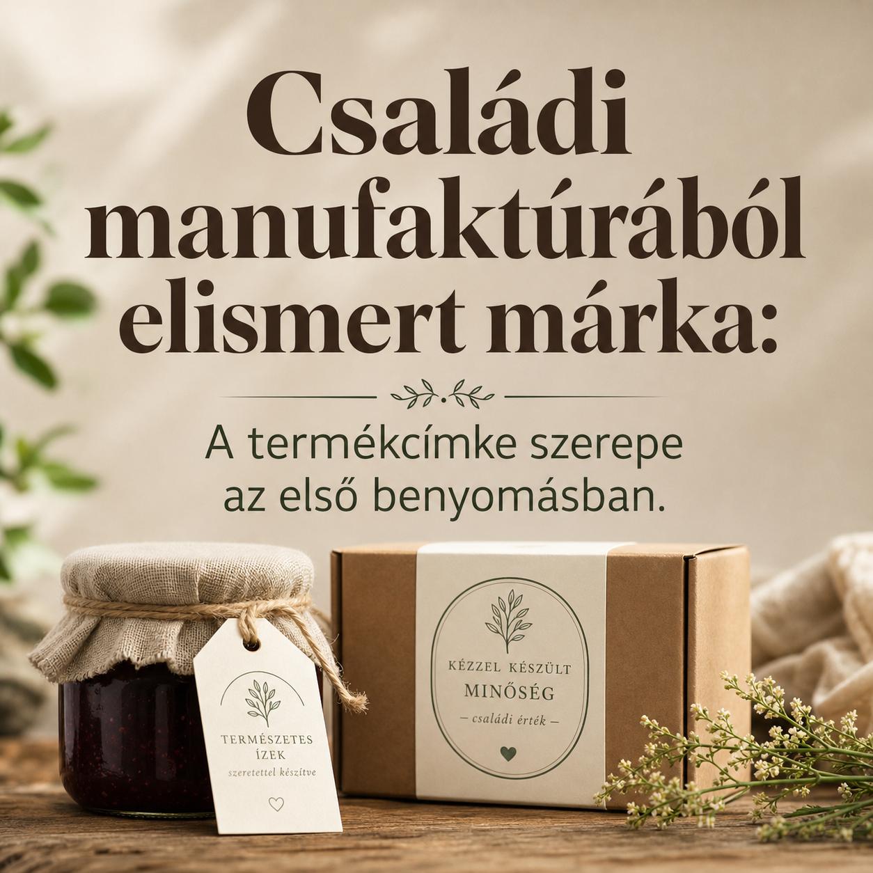 Családi manufaktúrából elismert márka: A termékcímke szerepe az első benyomásban Családi manufaktúrából elismert márka: A termékcímke szerepe az első benyomásban