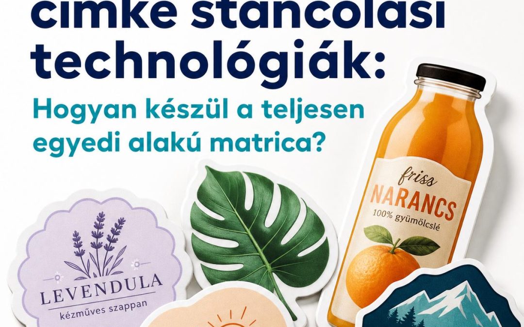 Formacímkék és címke stancolási technológiák: Hogyan készül a teljesen egyedi alakú matrica?