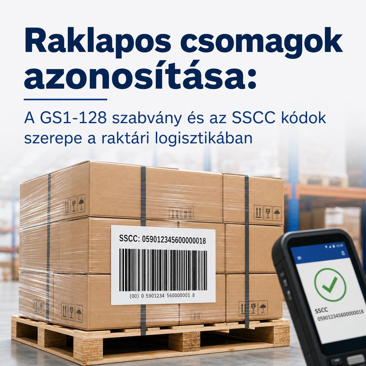 Raklapos csomagok azonosítása: A GS1-128 szabvány és az SSCC kódok szerepe a raktári logisztikában Raklapos csomagok azonosítása: A GS1-128 szabvány és az SSCC kódok szerepe a raktári logisztikában