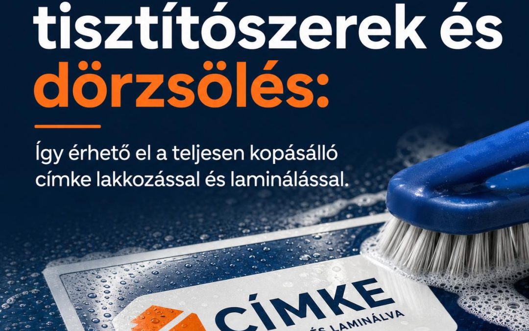 Súrolás, tisztítószerek és dörzsölés: Így érhető el a teljesen kopásálló címke lakkozással és laminálással