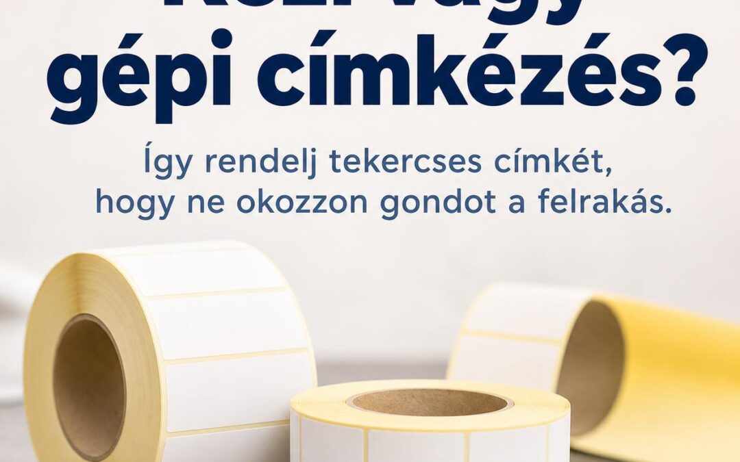 Kézi vagy gépi címkézés? Így rendelj tekercses címkét, hogy ne okozzon gondot a felrakás