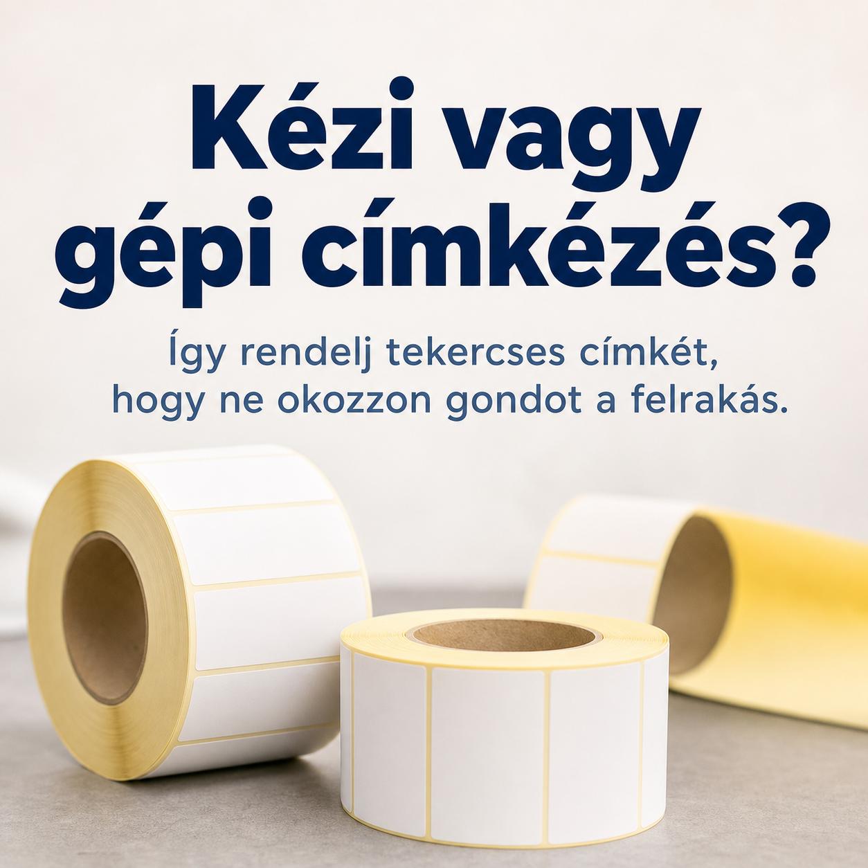 Kézi vagy gépi címkézés? Így rendelj tekercses címkét, hogy ne okozzon gondot a felrakás Kézi vagy gépi címkézés? Így rendelj tekercses címkét, hogy ne okozzon gondot a felrakás