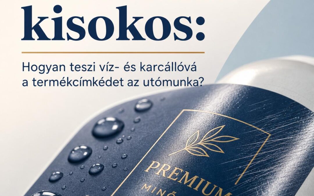 Laminálás kisokos: Hogyan teszi víz- és karcállóvá a termékcímkédet az utómunka?