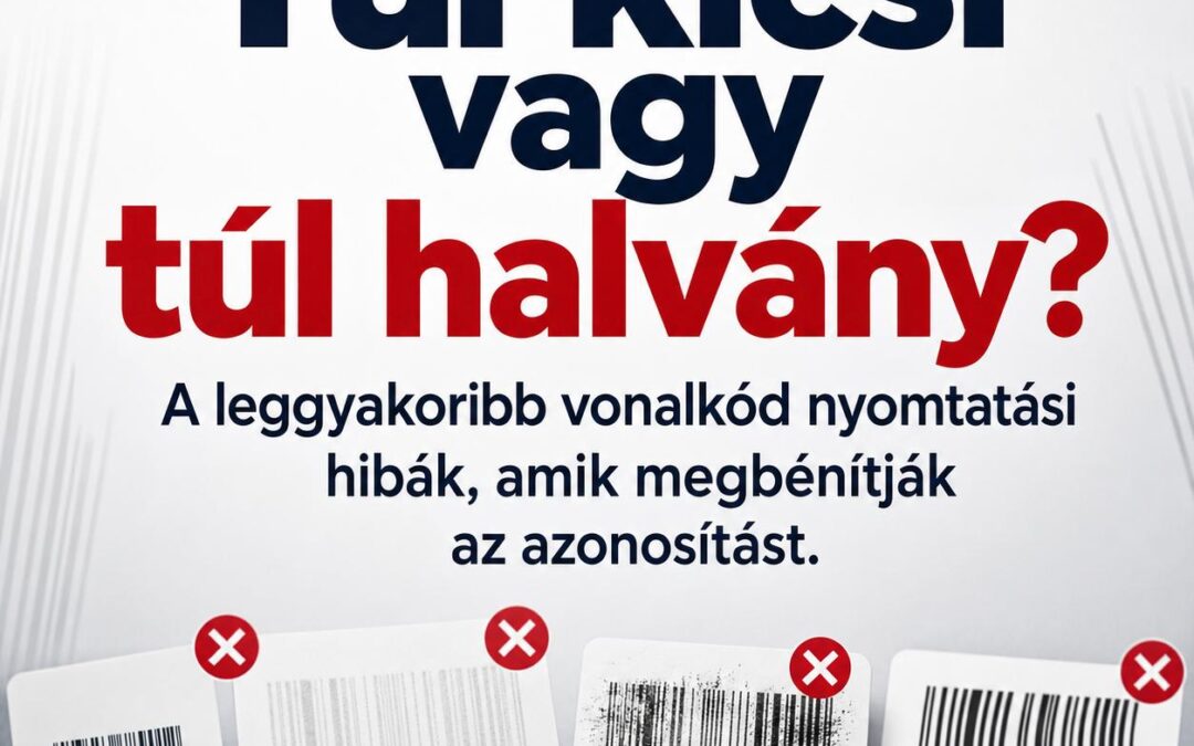 Túl kicsi vagy túl halvány? A leggyakoribb vonalkód nyomtatási hibák, amik megbénítják az azonosítást